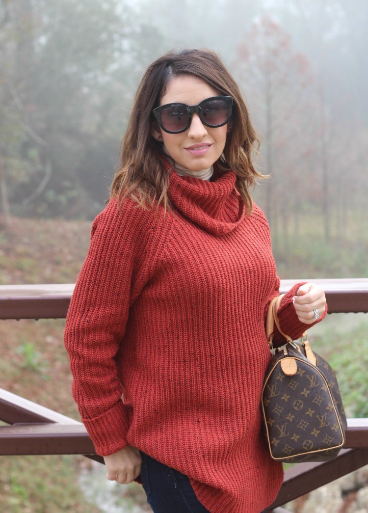 Sunnies, and cowlneck sweater