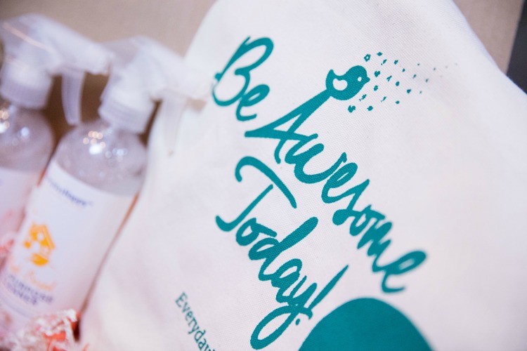 Be Awesome Today Canvas Tote Courtesy of Everyday Happy
