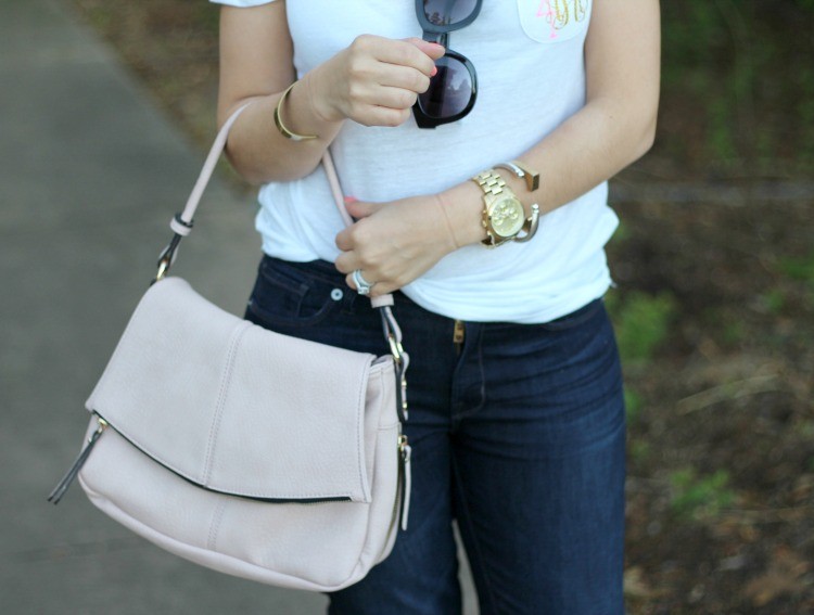 Blush colored bag