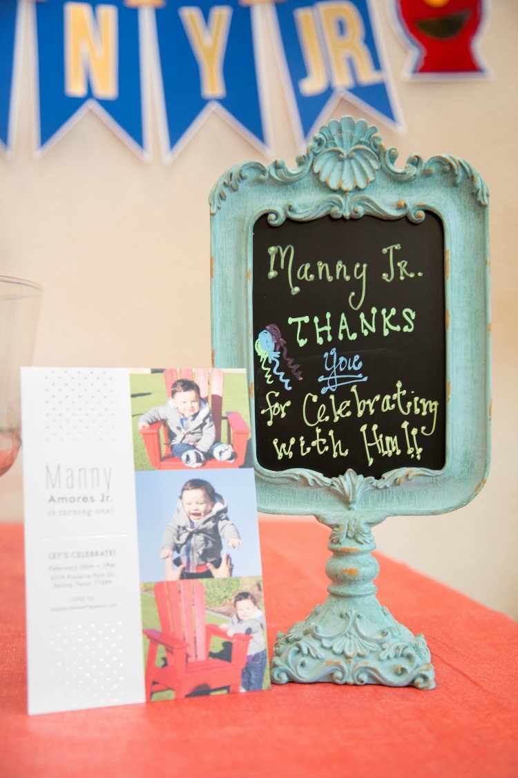 Manny Jr.s First Birthday and Minted Invitation
