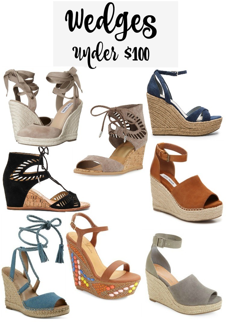 Wedges Under $100, Pretty In Her Pearls, Houston Blogger