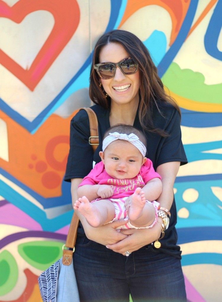 Mommy and Me Style, Elly and Grace T-Shirt, Pretty In Her Pearls, Style Blogger, Petite Blogger, Mom Blogger,