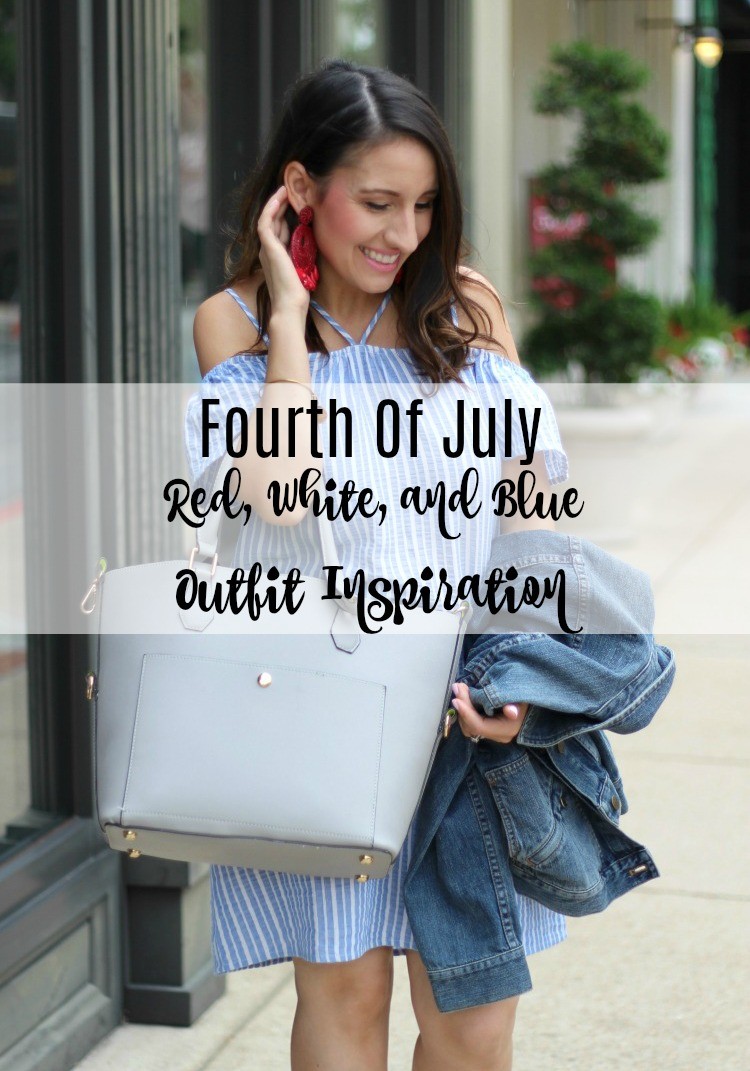 Fourth of July Red, white, and blue Outfit, Pretty In Her Pearls, Petite Style Blogger