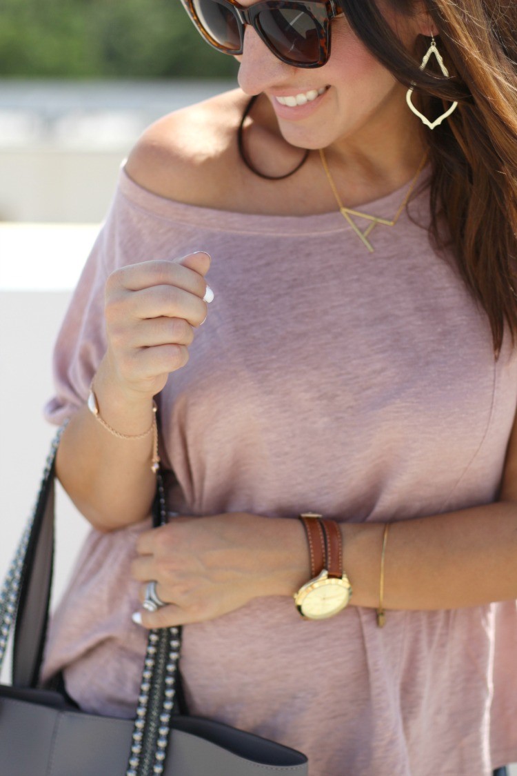 The Perfect Madewell Blush top, Pretty In Her Pearls, Style Blogger, Petite Style Blogger