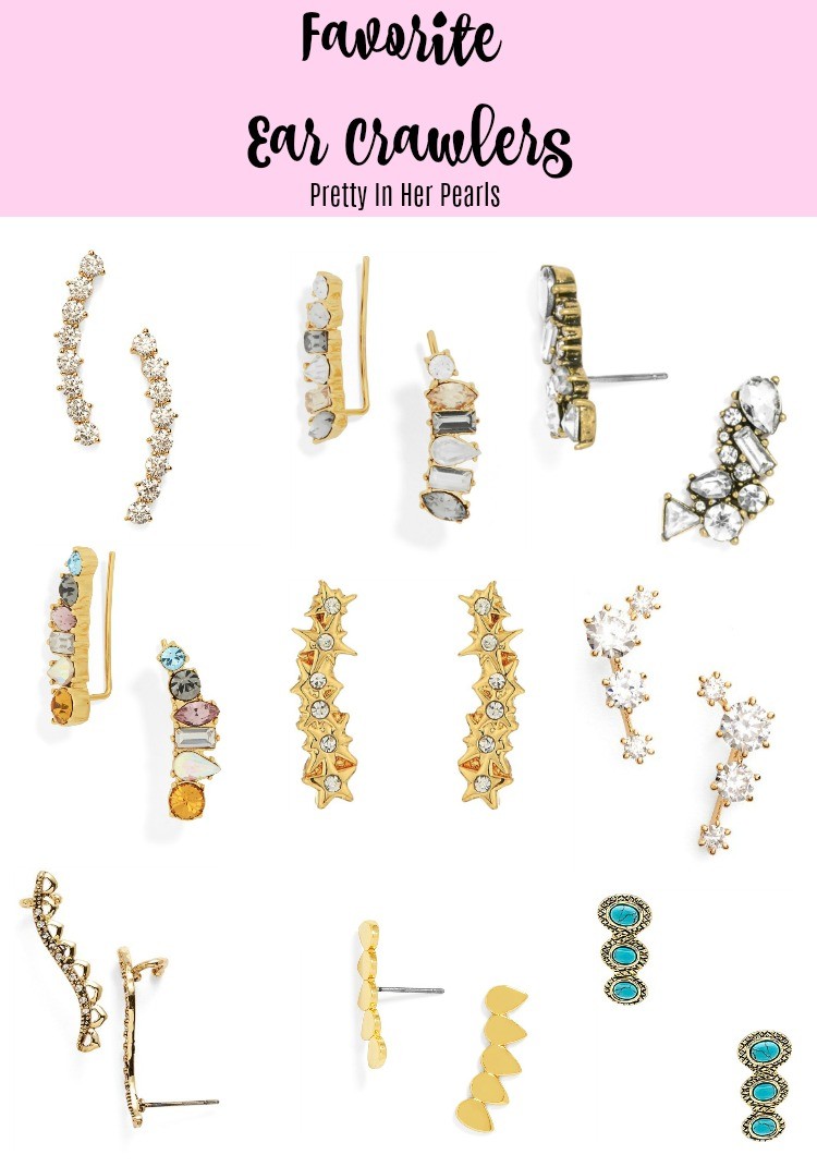 Favorite Ear Crawlers, Favorite Accessories, Pretty In Her Pearls, Style Blogger