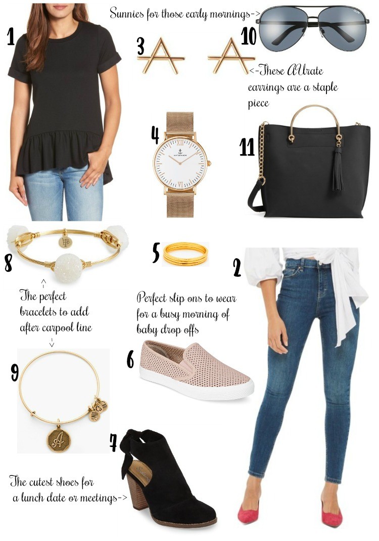 The Outfit that goes from casual to lunch date with AUrate New York, From mom style to lunch date, Pretty In Her Pearls