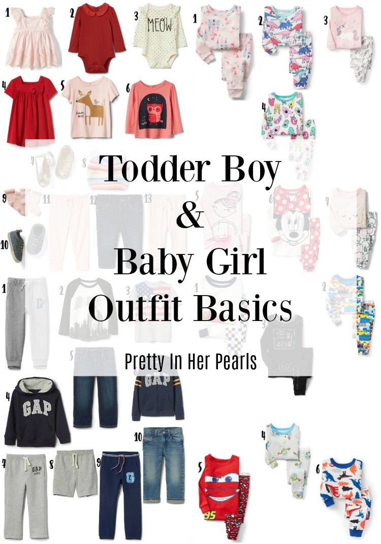 Toddler Boy & Baby Girl Outfit Basics - Pretty In Her Pearls