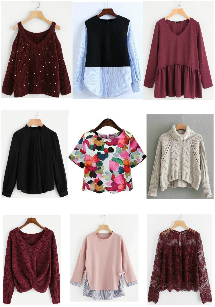 Cute tops and sweater for fall, Romwe, Pretty In Her Pearls, Houston Blogger