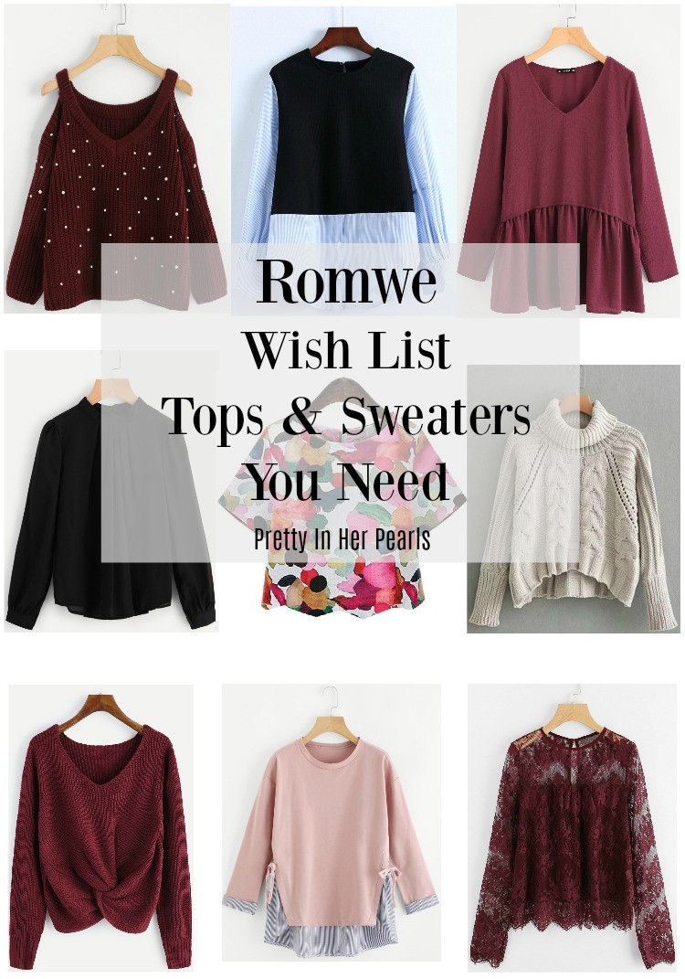 Romwe Tops and Sweater You Need, Pretty In Her Pearls, Romwe, Petite Blogger, Romwe Tops and Sweater You Need, Pretty In Her Pearls, Romwe, Petite Blogger, Houston Blogger