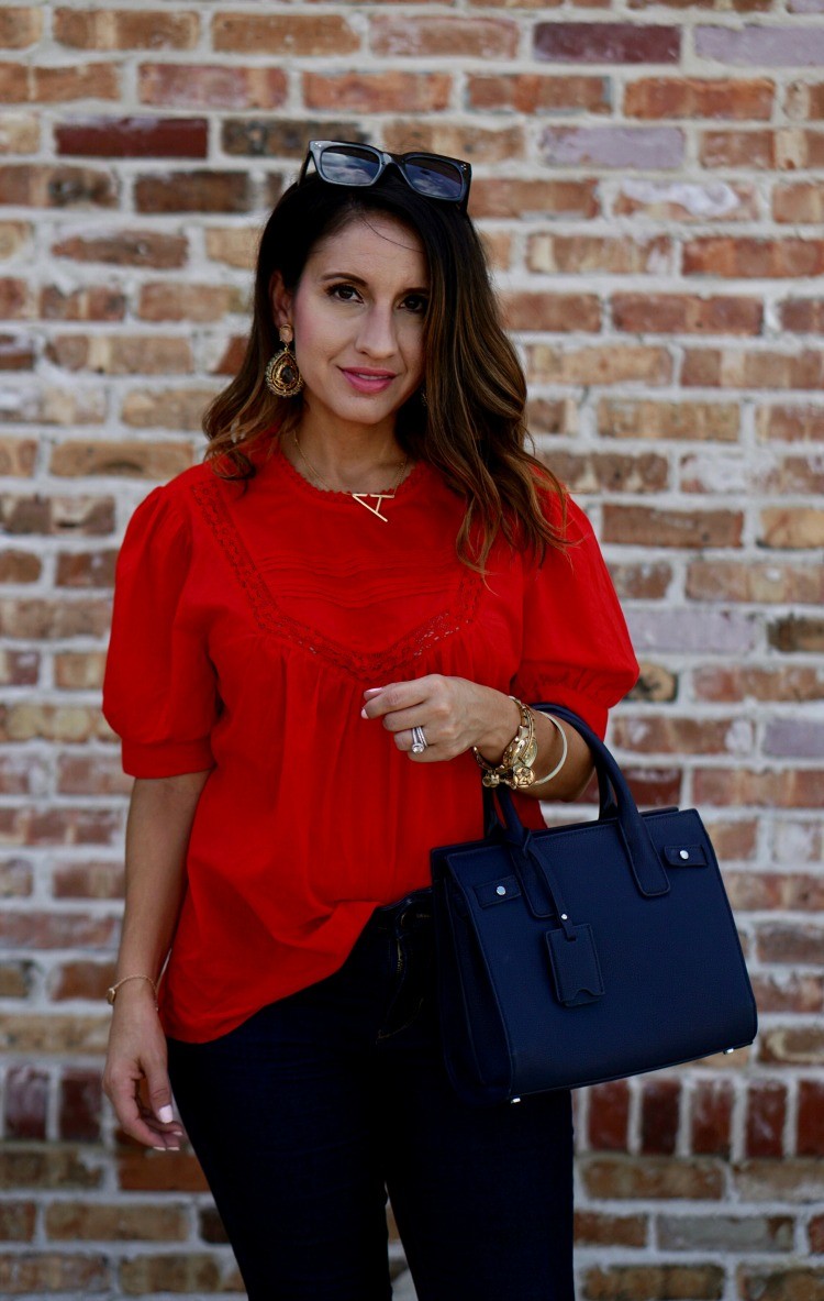 Cute red top