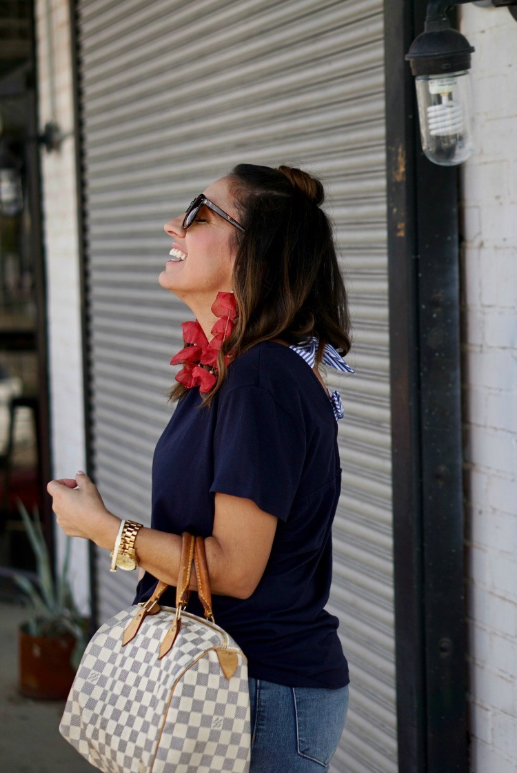 A cute casual outfit and my fave Louis Vuitton Bag - Pretty In Her