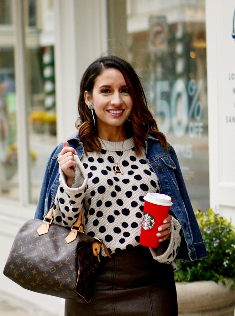 The perfect leopard dot sweater