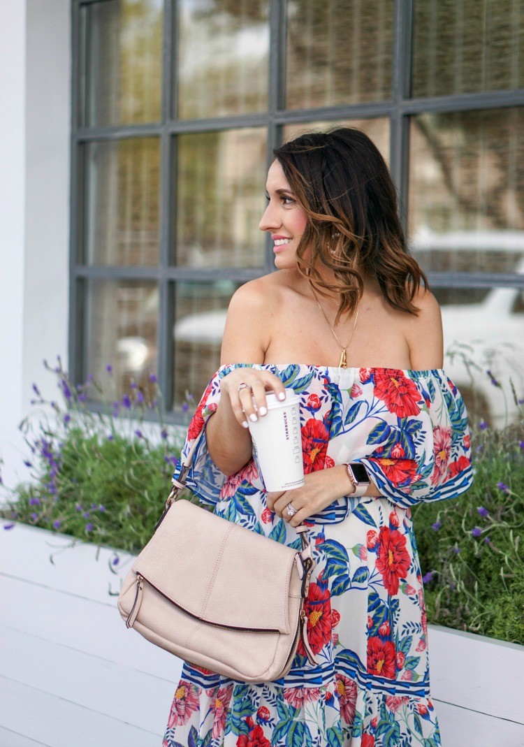 Off The Shoulder Pink Blush Dress