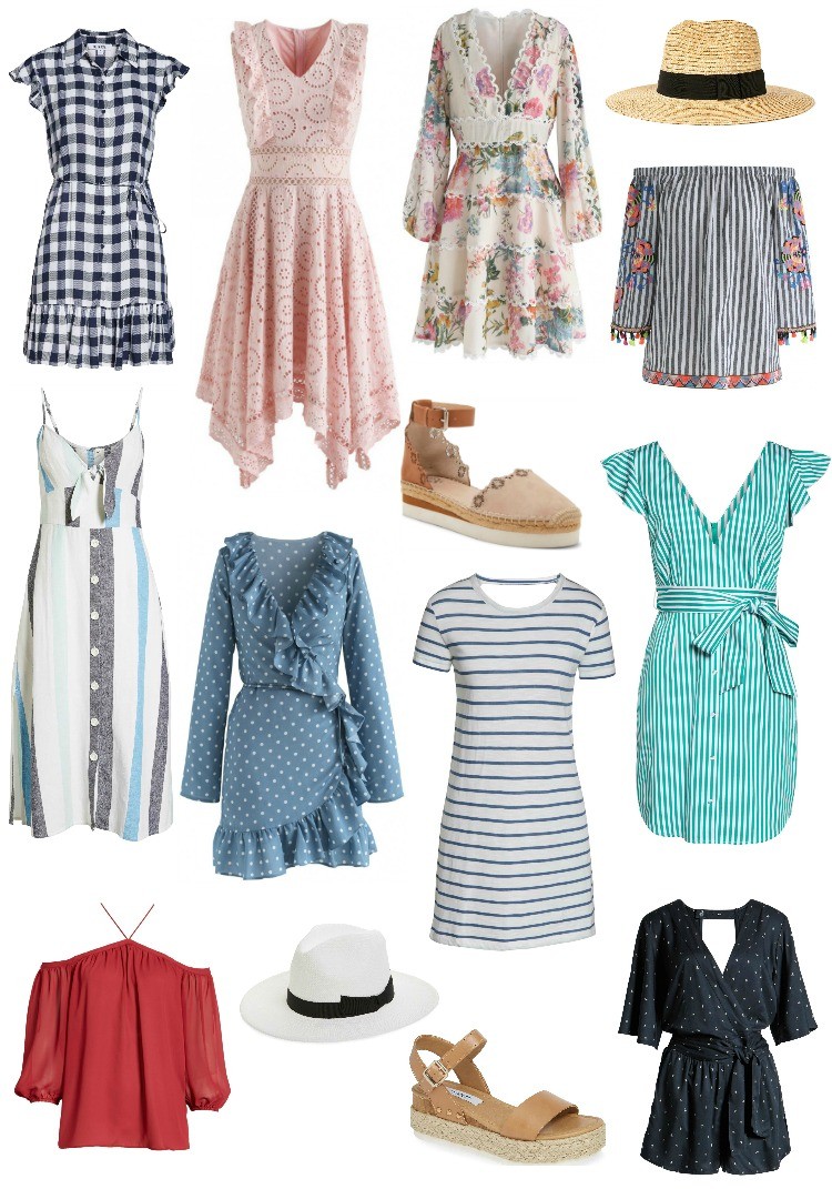 Spring Dresses, Shoes, and Accessories