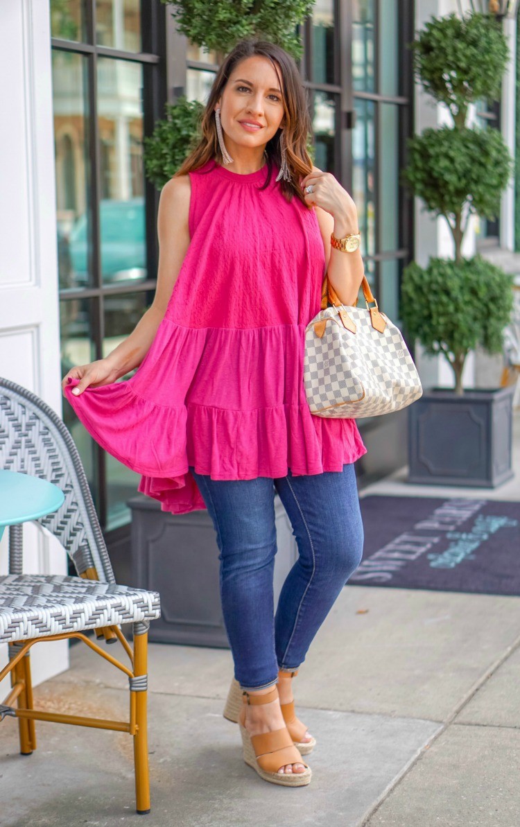 Free People Top and Skinny Jeans