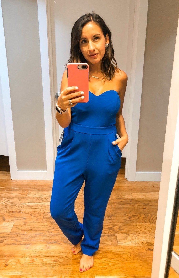 Strapless Sweetheart Neckline Jumpsuit