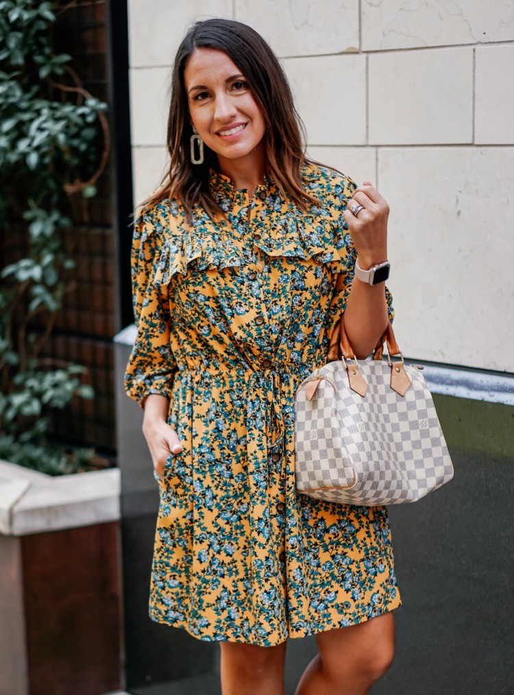 Cute Floral Dress for the fall