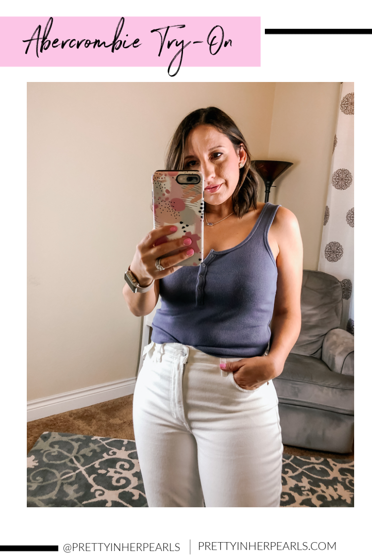 Summer Tank Top and White Jeans